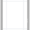 WDMA 30x40 (29.5 x 39.5 inch) Vinyl uPVC White Push out Casement Window with Prairie Grilles