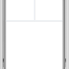 WDMA 30x40 (29.5 x 39.5 inch) White Vinyl uPVC Crank out Awning Window with Fractional Grilles