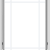 WDMA 30x40 (29.5 x 39.5 inch) White Vinyl uPVC Crank out Awning Window with Prairie Grilles