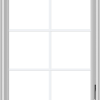 WDMA 30x40 (29.5 x 39.5 inch) White Vinyl uPVC Crank out Casement Window with Colonial Grids