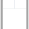 WDMA 30x40 (29.5 x 39.5 inch) White uPVC Vinyl Push out Awning Window with Fractional Grilles