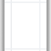 WDMA 30x40 (29.5 x 39.5 inch) White uPVC Vinyl Push out Awning Window with Prairie Grilles