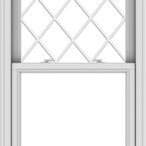WDMA 30x48 (29.5 x 47.5 inch)  Aluminum Single Double Hung Window with Diamond Grids