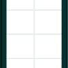 WDMA 30x48 (29.5 x 47.5 inch) Oak Wood Green Aluminum Push out Awning Window with Colonial Grids Exterior