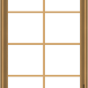 WDMA 30x48 (29.5 x 47.5 inch) Pine Wood Dark Grey Aluminum Crank out Casement Window with Colonial Grids