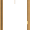 WDMA 30x48 (29.5 x 47.5 inch) Pine Wood Light Grey Aluminum push out Casement Window with Fractional Grilles