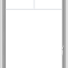 WDMA 30x48 (29.5 x 47.5 inch) uPVC Vinyl White push out Casement Window with Fractional Grilles