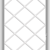 WDMA 30x48 (29.5 x 47.5 inch) uPVC Vinyl White push out Casement Window without Grids with Diamond Grills