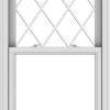WDMA 30x54 (29.5 x 53.5 inch)  Aluminum Single Double Hung Window with Diamond Grids