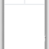 WDMA 30x54 (29.5 x 53.5 inch) uPVC Vinyl White push out Casement Window with Fractional Grilles