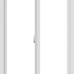 WDMA 30x54 (29.5 x 53.5 inch) Vinyl uPVC White Slide Window without Grids Interior