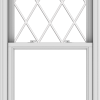 WDMA 30x60 (29.5 x 59.5 inch)  Aluminum Single Double Hung Window with Diamond Grids