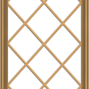 WDMA 30x60 (29.5 x 59.5 inch) Pine Wood Dark Grey Aluminum Crank out Casement Window without Grids with Diamond Grills