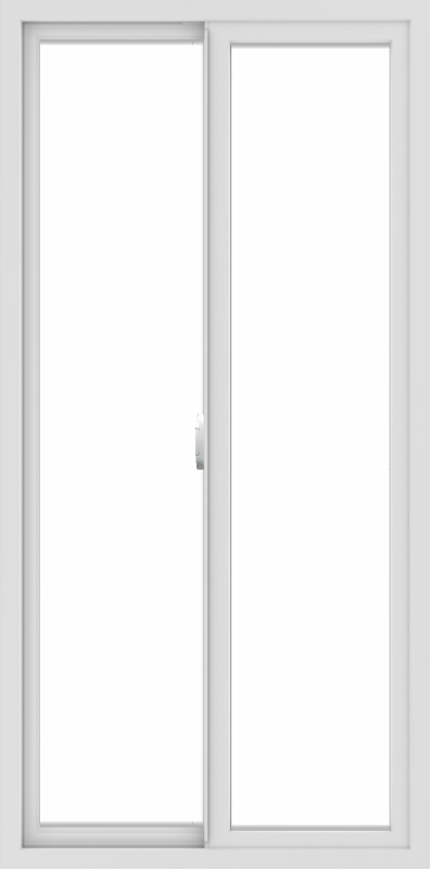 WDMA 30x60 (29.5 x 59.5 inch) Vinyl uPVC White Slide Window without Grids Interior