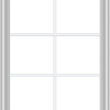 WDMA 30x60 (29.5 x 59.5 inch) White Vinyl uPVC Crank out Casement Window with Colonial Grids