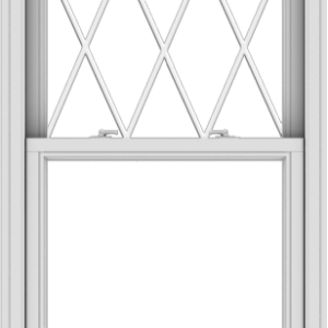 WDMA 30x78 (29.5 x 77.5 inch)  Aluminum Single Double Hung Window with Diamond Grids