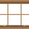 WDMA 32x20 (31.5 x 19.5 inch) Oak Wood Green Aluminum Push out Awning Window with Colonial Grids Interior