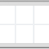 WDMA 32x24 (31.5 x 23.5 inch) White uPVC Vinyl Push out Casement Window with Colonial Grids Exterior