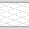 WDMA 32x24 (31.5 x 23.5 inch) White uPVC Vinyl Push out Casement Window without Grids with Diamond Grills