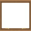 WDMA 32x30 (31.5 x 29.5 inch) Oak Wood Green Aluminum Push out Awning Window without Grids