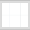 WDMA 32x30 (31.5 x 29.5 inch) White Vinyl uPVC Crank out Awning Window with Colonial Grids Exterior