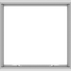 WDMA 32x30 (31.5 x 29.5 inch) White uPVC Vinyl Push out Awning Window without Grids