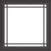 WDMA 32x32 (31.5 x 31.5 inch) Pine Wood Dark Grey Aluminum Crank out Casement Window with Prairie Grilles