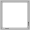 WDMA 32x32 (31.5 x 31.5 inch) White Vinyl UPVC Crank out Casement Window with Colonial Grids Interior