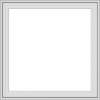 WDMA 32x32 (31.5 x 31.5 inch) White Vinyl UPVC Crank out Casement Window with Colonial Grids Exterior