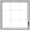 WDMA 32x32 (31.5 x 31.5 inch) White Vinyl UPVC Crank out Casement Window without Grids