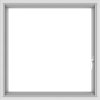 WDMA 32x32 (31.5 x 31.5 inch) White uPVC Vinyl Push out Casement Window with Colonial Grids Interior