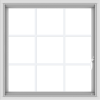 WDMA 32x32 (31.5 x 31.5 inch) White uPVC Vinyl Push out Casement Window without Grids