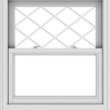 WDMA 32x36 (31.5 x 35.5 inch)  Aluminum Single Double Hung Window with Diamond Grids