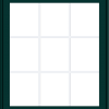 WDMA 32x36 (31.5 x 35.5 inch) Oak Wood Green Aluminum Push out Awning Window with Colonial Grids Exterior