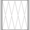 WDMA 32x36 (31.5 x 35.5 inch) White uPVC Vinyl Push out Awning Window without Grids with Diamond Grills