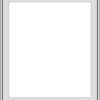 WDMA 32x36 (31.5 x 35.5 inch) White uPVC Vinyl Push out Casement Window with Colonial Grids Exterior