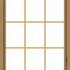 WDMA 32x40 (31.5 x 39.5 inch) Pine Wood Dark Grey Aluminum Crank out Casement Window without Grids
