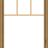WDMA 32x40 (31.5 x 39.5 inch) Pine Wood Dark Grey Aluminum Crank out Casement Window with Fractional Grilles