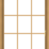 WDMA 32x40 (31.5 x 39.5 inch) Pine Wood Light Grey Aluminum Push out Casement Window without Grids