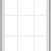 WDMA 32x40 (31.5 x 39.5 inch) White Vinyl uPVC Crank out Awning Window with Colonial Grids Exterior