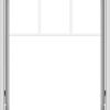 WDMA 32x40 (31.5 x 39.5 inch) White Vinyl uPVC Crank out Awning Window with Fractional Grilles