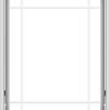 WDMA 32x40 (31.5 x 39.5 inch) White Vinyl uPVC Crank out Awning Window with Prairie Grilles