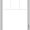 WDMA 32x40 (31.5 x 39.5 inch) White Vinyl UPVC Crank out Casement Window with Fractional Grilles