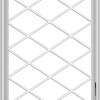 WDMA 32x40 (31.5 x 39.5 inch) White Vinyl UPVC Crank out Casement Window without Grids with Diamond Grills
