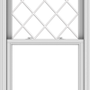 WDMA 32x48 (31.5 x 47.5 inch)  Aluminum Single Double Hung Window with Diamond Grids