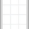 WDMA 32x48 (31.5 x 47.5 inch) White uPVC Vinyl Push out Casement Window with Colonial Grids Exterior