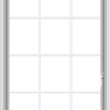 WDMA 32x48 (31.5 x 47.5 inch) White uPVC Vinyl Push out Casement Window without Grids
