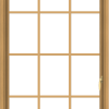 WDMA 32x54 (31.5 x 53.5 inch) Pine Wood Light Grey Aluminum Push out Casement Window without Grids