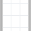 WDMA 32x54 (31.5 x 53.5 inch) White Vinyl UPVC Crank out Casement Window without Grids