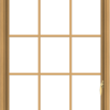 WDMA 32x60 (31.5 x 59.5 inch) Pine Wood Light Grey Aluminum Push out Casement Window without Grids